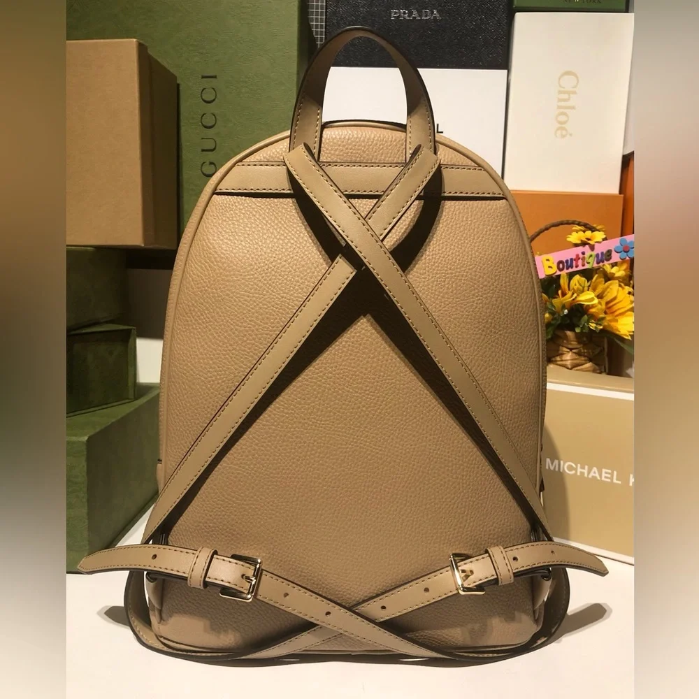 🆕MICHAEL KORS JET SET MD W/chain Non-leather Vegan Material